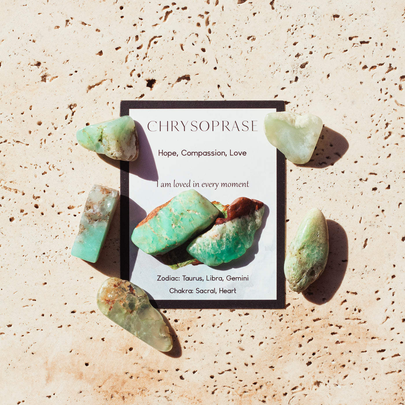 CHRYSOPRASE TUMBLE STONE