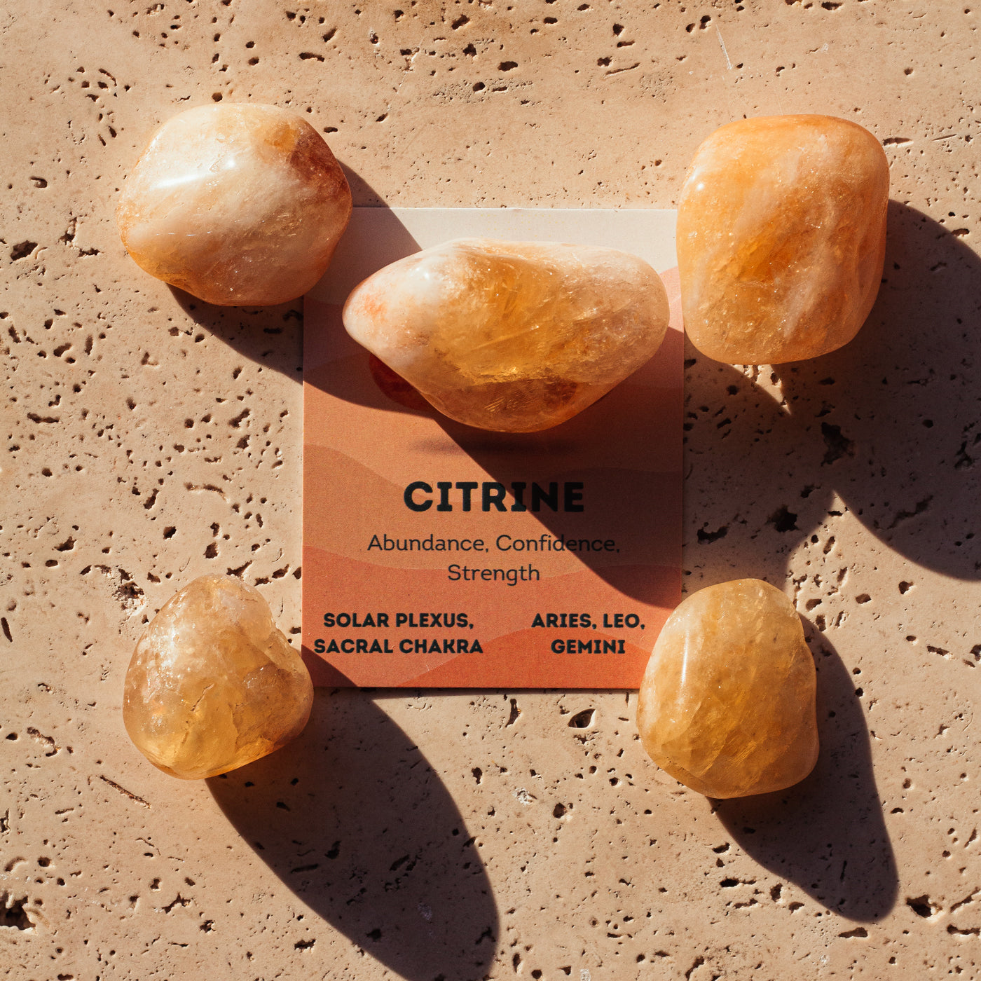 CITRINE TUMBLE STONE