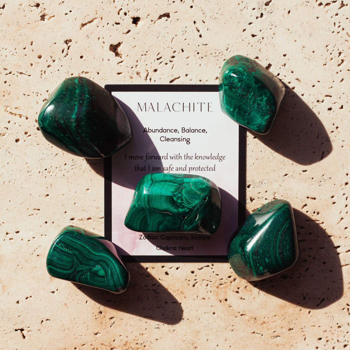 Malachite Tumble Stone