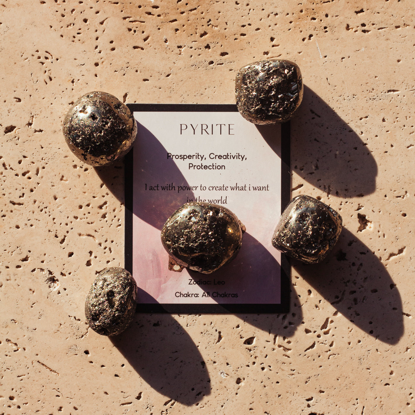 Pyrite Tumble Stone