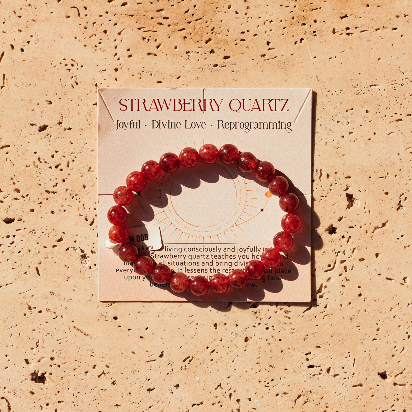 STRAWBERRY QUARTZ BRACELET